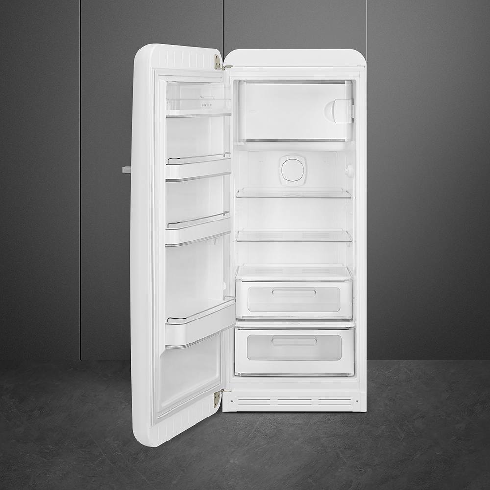 244L Retro Tall Fridge with Ice Box, White - Smeg FAB28LWH5UK - London Houseware - 2