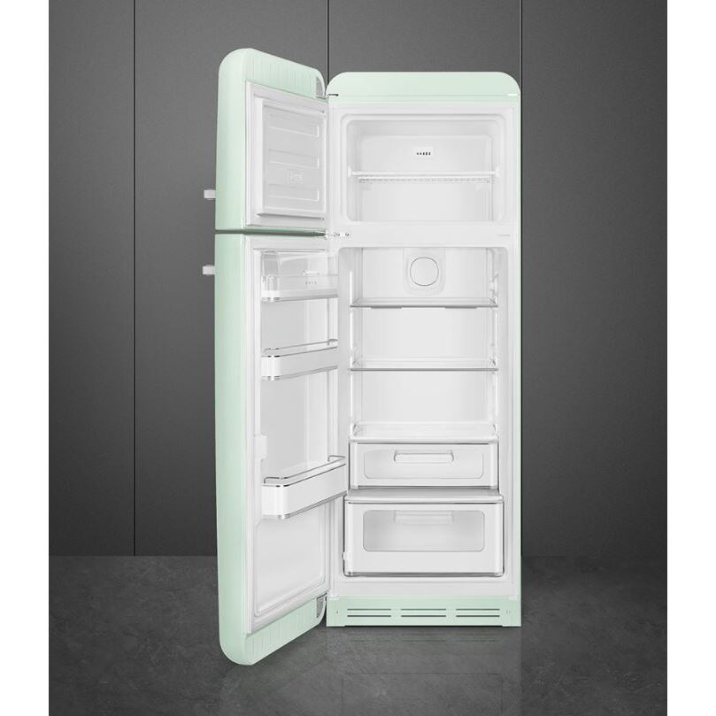 265L Retro Static Smeg Fridge Freezer, 80/20, Pastel Green - FAB30LPG5UK - London Houseware - 5