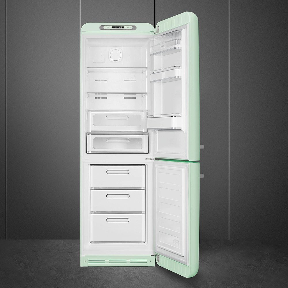 331L Retro Frost Free Smeg Fridge Freezer, 60/40, Pastel Green - FAB32RPG5UK - London Houseware - 7