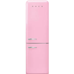 331L Retro No Frost Smeg Fridge Freezer, 60/40, Pink - FAB32RPK5UK - London Houseware - 1