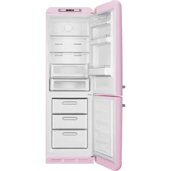 331L Retro No Frost Smeg Fridge Freezer, 60/40, Pink - FAB32RPK5UK - London Houseware - 4