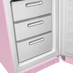 331L Retro No Frost Smeg Fridge Freezer, 60/40, Pink - FAB32RPK5UK - London Houseware - 2