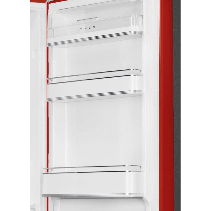 331L Retro Frost Free Smeg Fridge Freezer, 60/40, Red - FAB32RRD5UK - London Houseware - 4