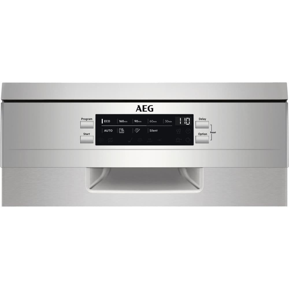 45cm Silver Freestanding Slimline Dishwasher - AEG FFB73527ZM - London Houseware - 3