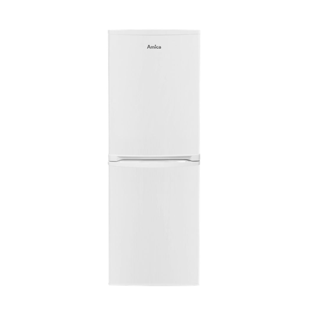 195L Static Freestanding Fridge Freezer, White - Amica FK1984 - London Houseware - 1