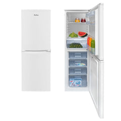 195L Static Freestanding Fridge Freezer, White - Amica FK1984 - London Houseware - 2