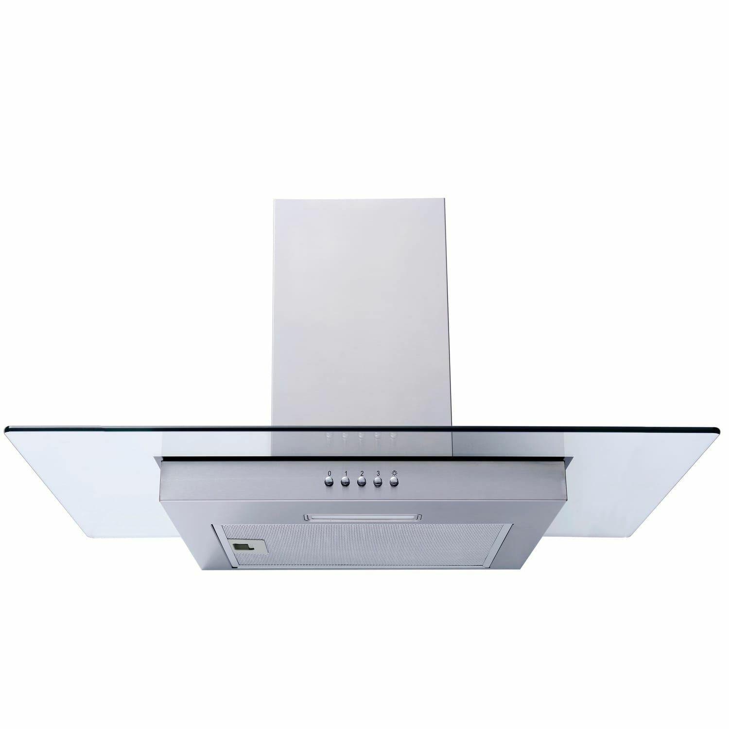 70cm Flat Glass Chimney Cooker Hood / Extractor Fan - SIA FL70SS - London houseware - 4