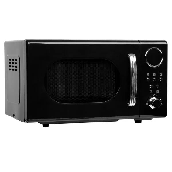 20L 700W Black Retro Microwave Oven – SIA FRM20BL - London Houseware - 4