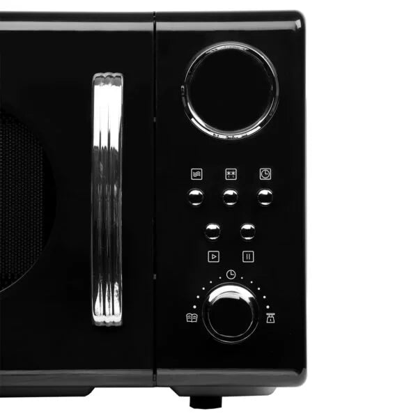 20L 700W Black Retro Microwave Oven – SIA FRM20BL - London Houseware - 3