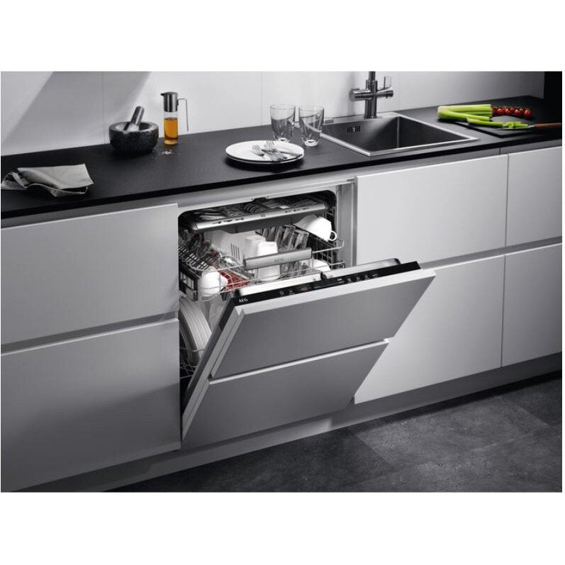 AEG Integrated Dishwasher, 60cm White - FSE83837P - London Houseware - 1