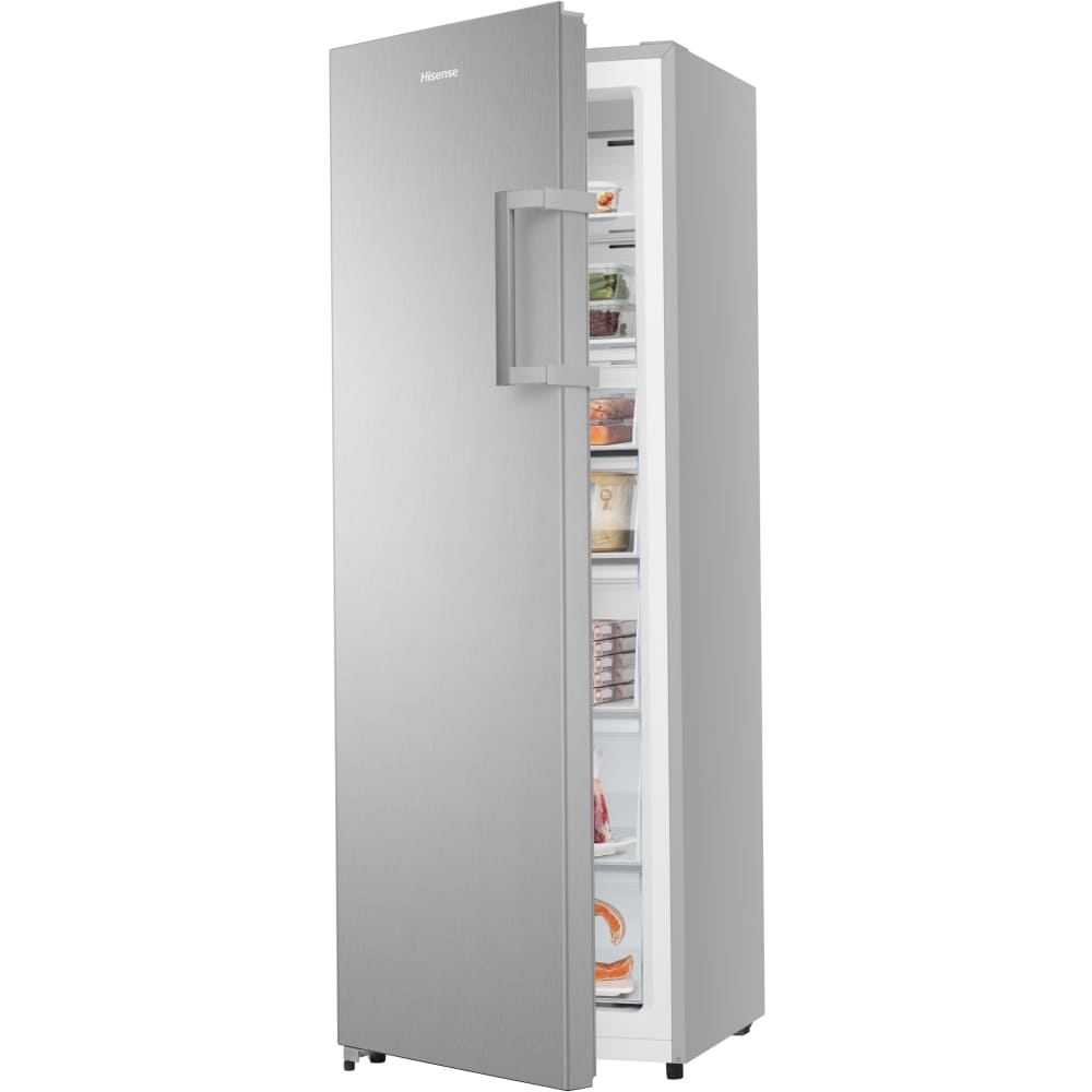 229L No Frost Tall Freezer, Stainless Steel - Hisense FV298N4ACE - Naamaste London Homewares - 9