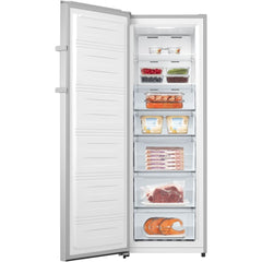 229L No Frost Tall Freezer, Stainless Steel - Hisense FV298N4ACE - Naamaste London Homewares - 4