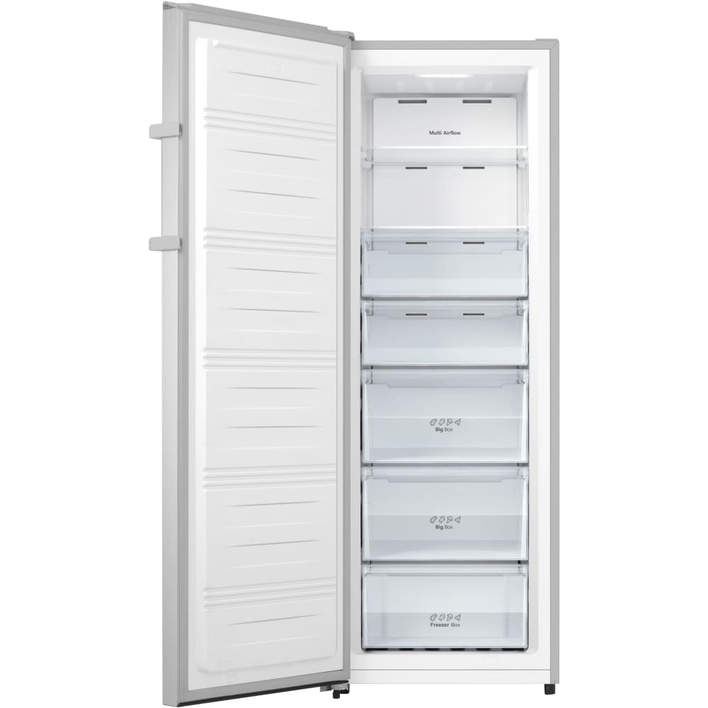 229L No Frost Tall Freezer, Stainless Steel - Hisense FV298N4ACE - Naamaste London Homewares - 3