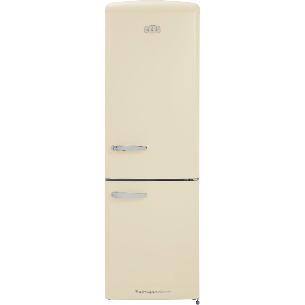 330L Retro Frost Free Fridge Freezer, Cream - CDA Florence Barley - London Houseware - 1