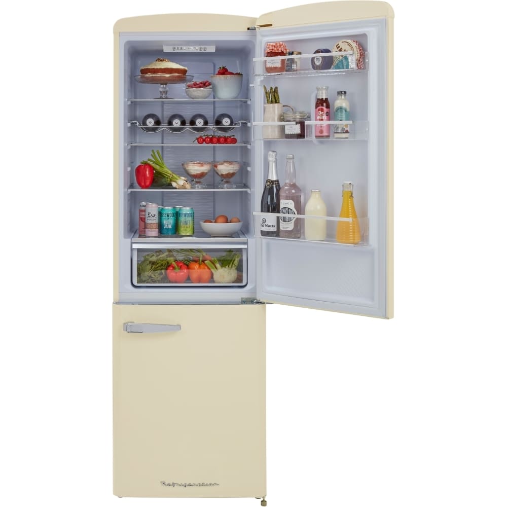 330L Retro Frost Free Fridge Freezer, Cream - CDA Florence Barley - London Houseware - 9