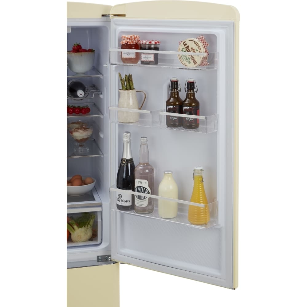 330L Retro Frost Free Fridge Freezer, Cream - CDA Florence Barley - London Houseware - 7