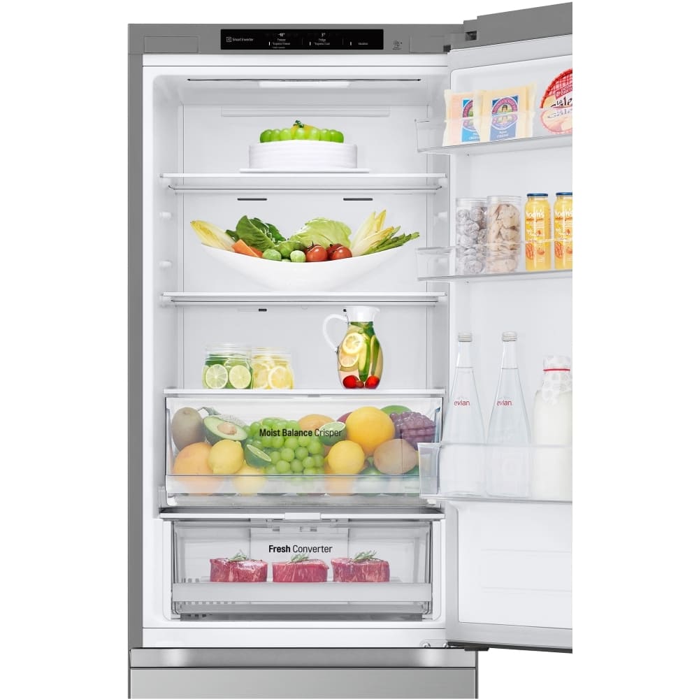 344L No Frost Freestanding Fridge Freezer, 60/40, Silver - LG GBV3100DPY - London Houseware - 8