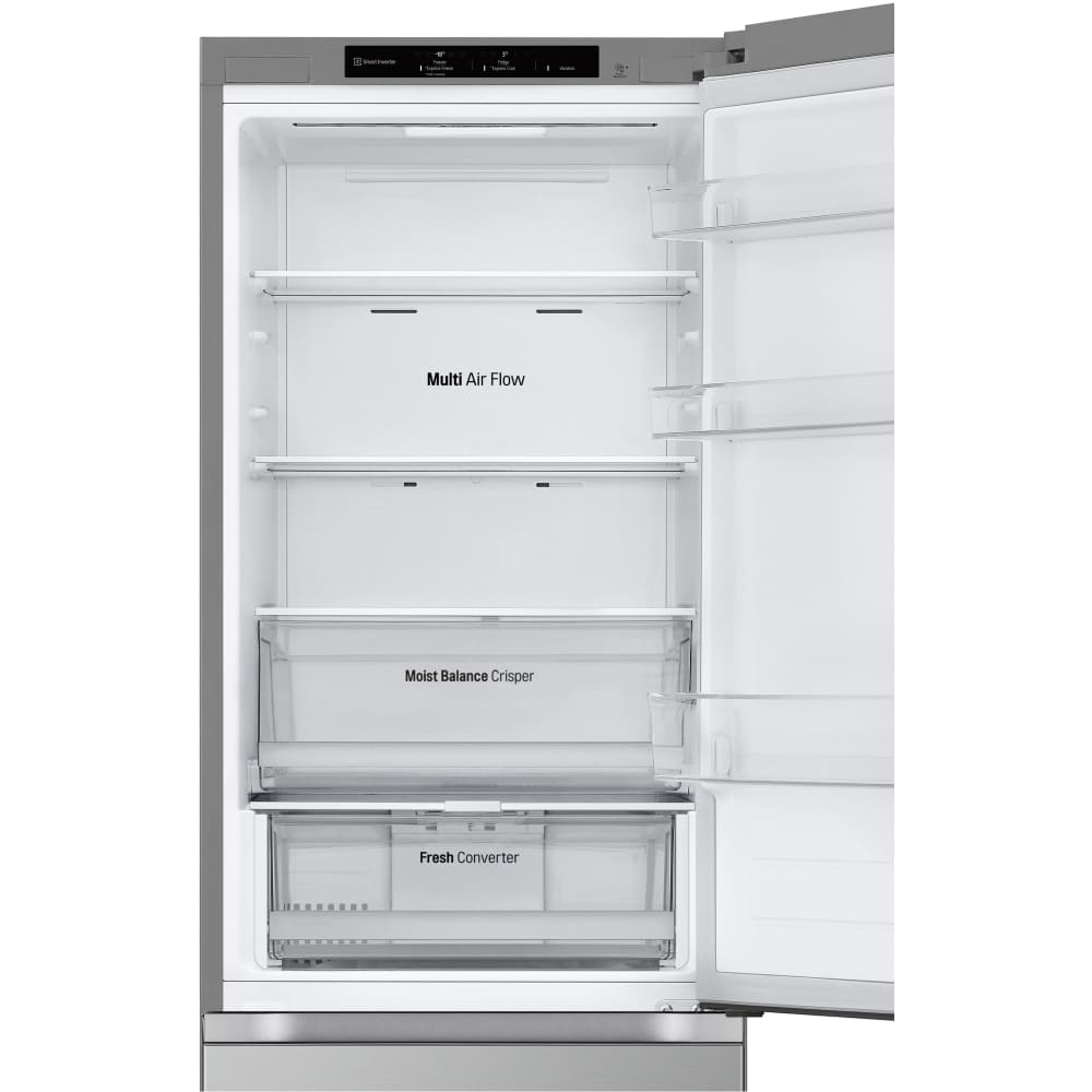 344L No Frost Freestanding Fridge Freezer, 60/40, Silver - LG GBV3100DPY - London Houseware - 7