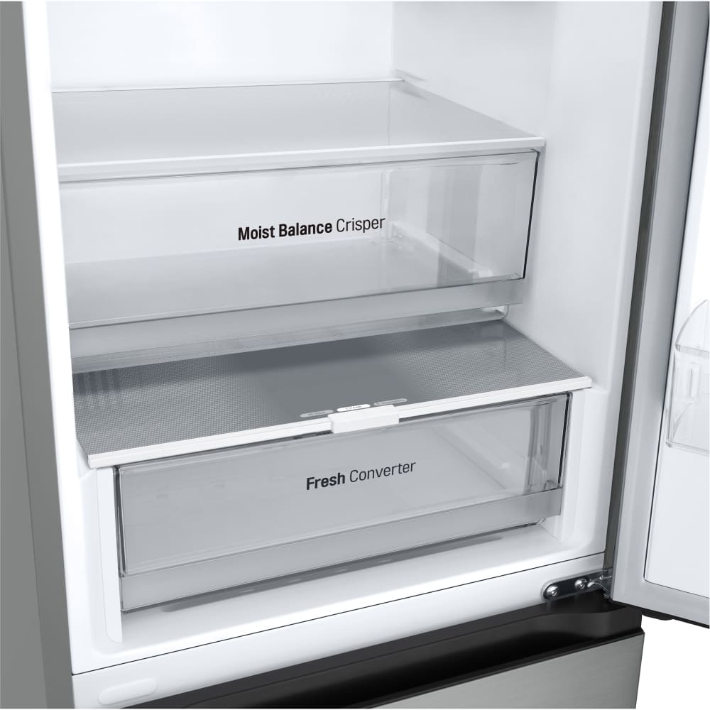 344L No Frost Freestanding Fridge Freezer, 60/40, Silver - LG GBV3100DPY - London Houseware - 9