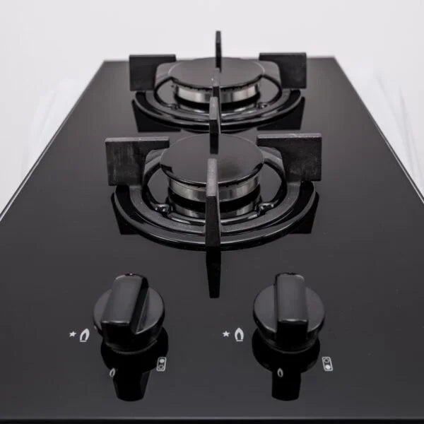 30cm 2 Burner Glass Gas Hob – SIA GHG301BL - London Houseware - 6