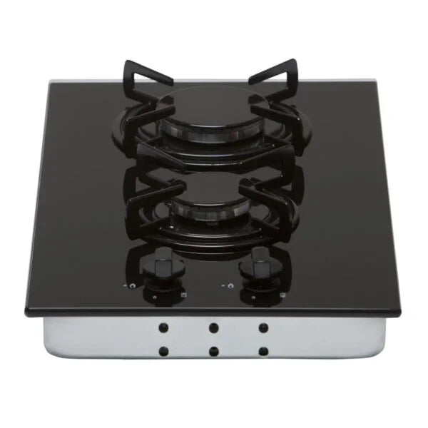 30cm Glass Gas Hob 2 Burner - SIA GHG302BL - London Houseware - 3