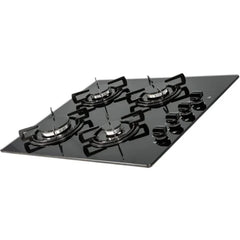 60cm Black Glass 4 Burner Gas Hob - SIA GHG612BL - London Houseware - 3