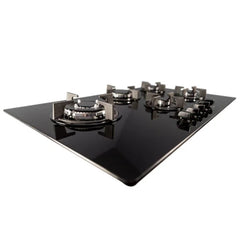 90cm Black Glass 5 Burner Gas Hob - SIA GHG902BL - London Houseware - 3