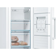 242L Freestanding Tall Freezer, White - Bosch GSN36VWEPG Series 4 - Naamaste London Homewares - 2