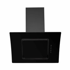 SIA 70cm Black 5 Burner Gas Hob & Angled Curved Glass Cooker Hood - London Houseware - 2