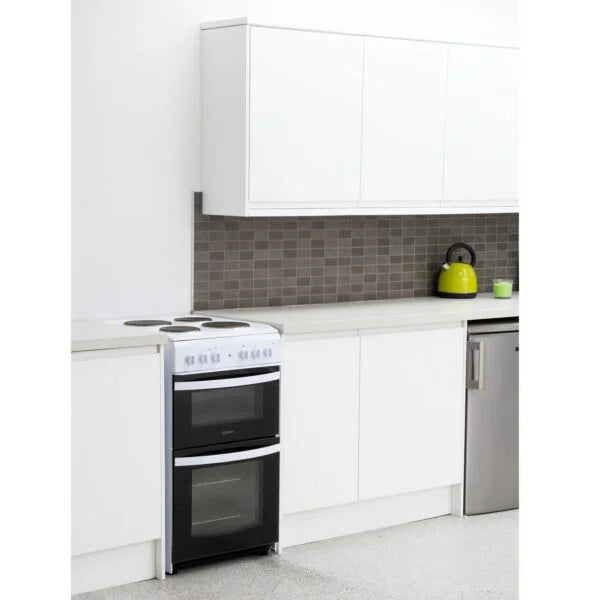 50cm Double Electric Cooker/Separate Grill, White – Indesit ID5E92KMW/UK - London Houseware - 8