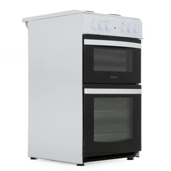 50cm Double Electric Cooker/Separate Grill, White – Indesit ID5E92KMW/UK - London Houseware - 6