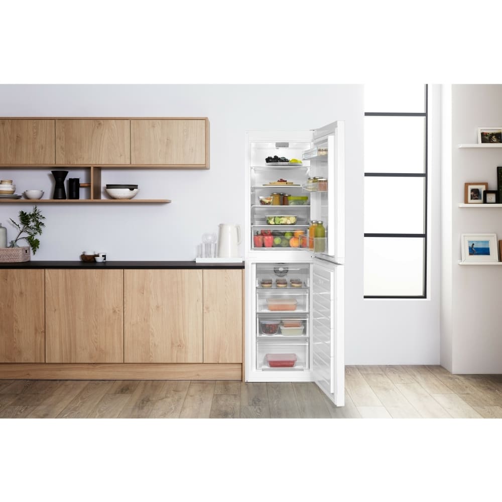 344L Frost Free Hotpoint Fridge Freezer, 50/50, White -  HBNF55182WUK - London Houseware - 5