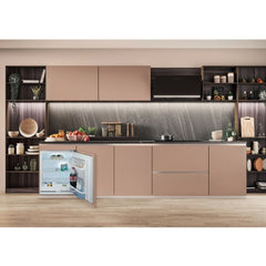 144L Under counter Larder Fridge, Fixed Hinge, Stainless Steel - Hotpoint HBUL011.UK - London Houseware - 4