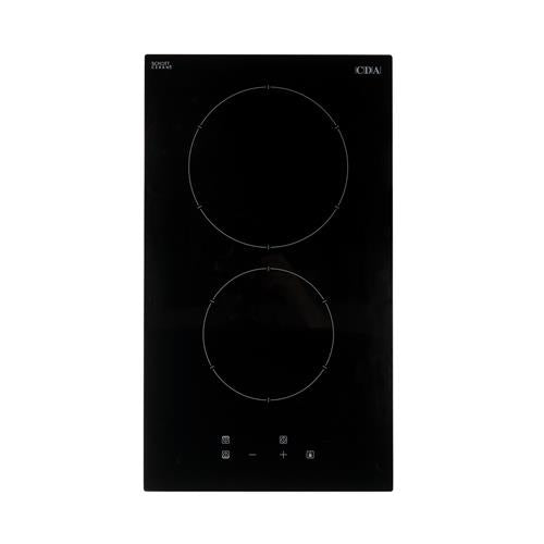 30cm 2 Zone Electric Ceramic Hob, Domino Black - CDA HC3621FR - Naamaste London Homewares - 3