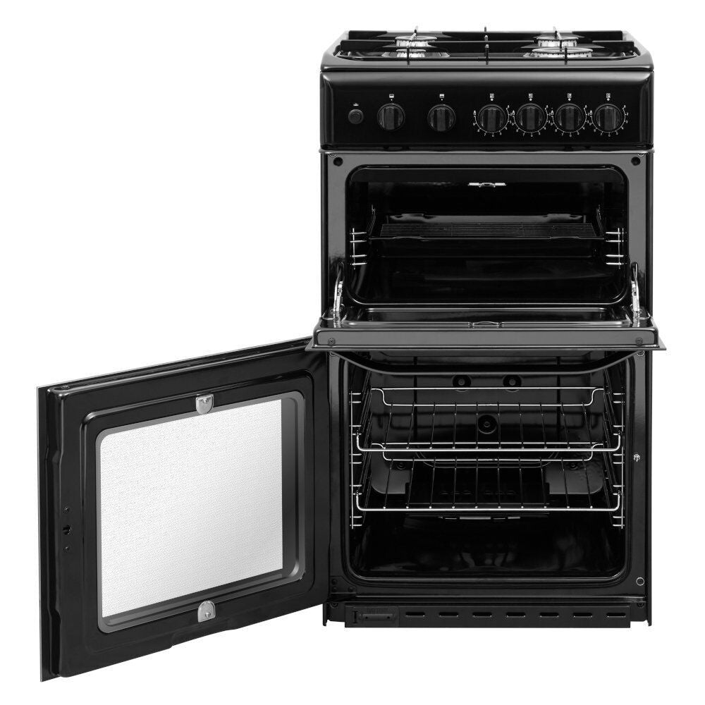 Double Gas Cooker/Separate Grill, Black – Hotpoint HD5G00KCB/UK - London Houseware - 4