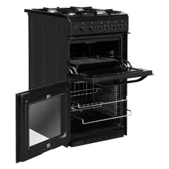 Double Gas Cooker/Separate Grill, Black – Hotpoint HD5G00KCB/UK - London Houseware - 3