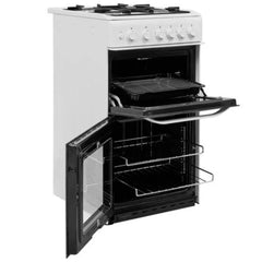 50 cm Double Gas Cooker, White – Hotpoint HD5G00KCW/UK - London Houseware - 4