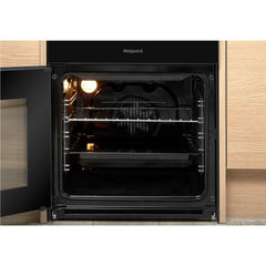 Double Electric Cooker Oven And Hob, Black – Hotpoint HD5V92KCB/UK - London Houseware - 2