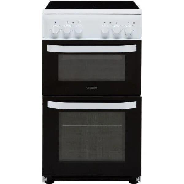 electric Cooker Oven And Hob/Freestanding – Hotpoint HD5V92KCW/UK - London Houseware - 1