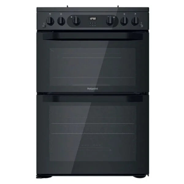 Freestanding Double Gas Cooker – Hotpoint HDM67G0CMBUK - London Houseware - 1