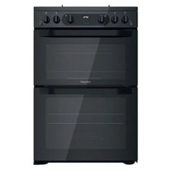 Freestanding Double Gas Cooker – Hotpoint HDM67G0CMBUK - London Houseware - 1