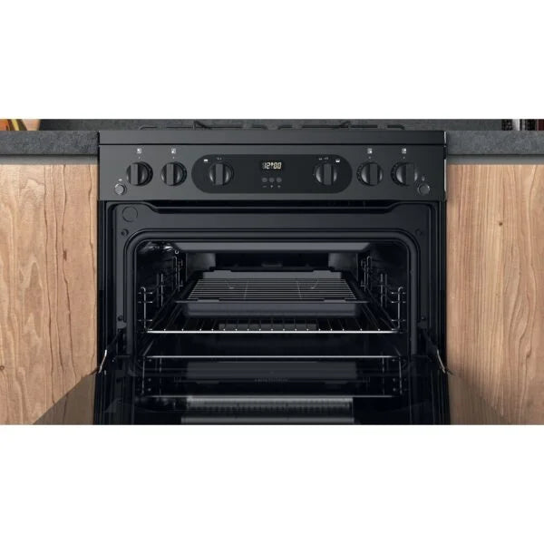 Freestanding Double Gas Cooker – Hotpoint HDM67G0CMBUK - London Houseware - 6