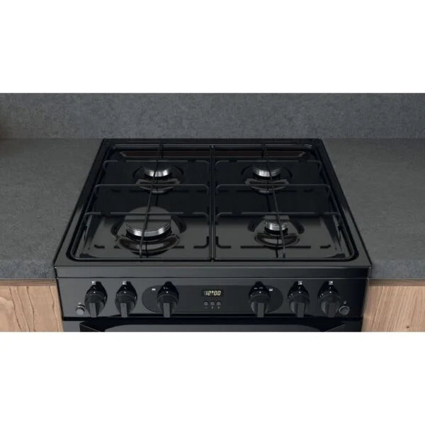 Freestanding Double Gas Cooker – Hotpoint HDM67G0CMBUK - London Houseware - 4