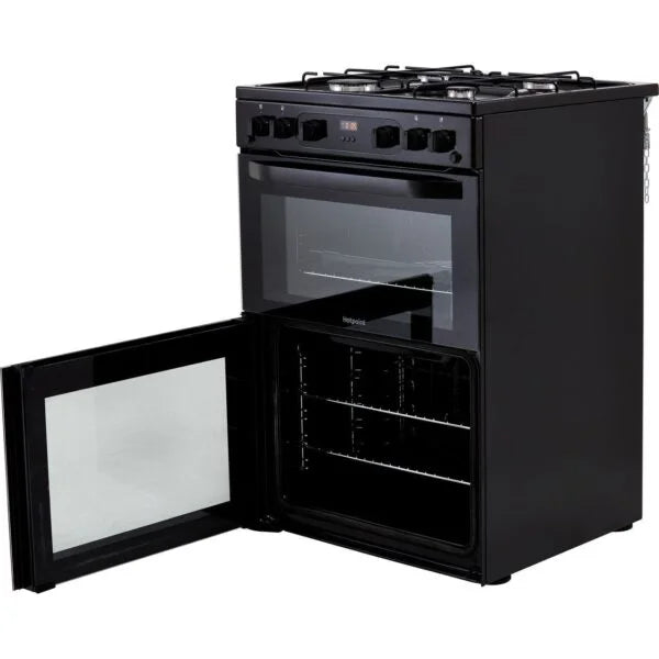 Freestanding Double Gas Cooker – Hotpoint HDM67G0CMBUK - London Houseware - 8