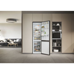 2D 60 No Frost Black Fridge Freezer, 70/30, - Haier HDW3620DNPD - London Houseware - 3