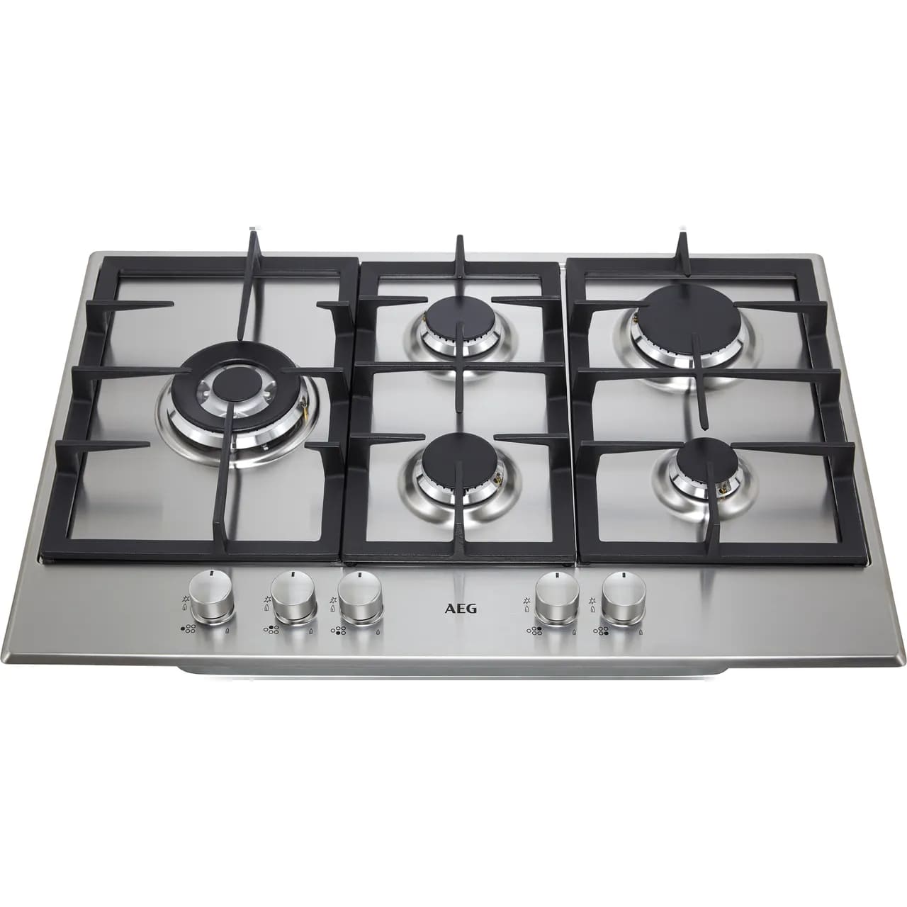 74cm AEG Gas Hob 5 Burner Stainless Steel - HGB75500SM - London Houseware - 7