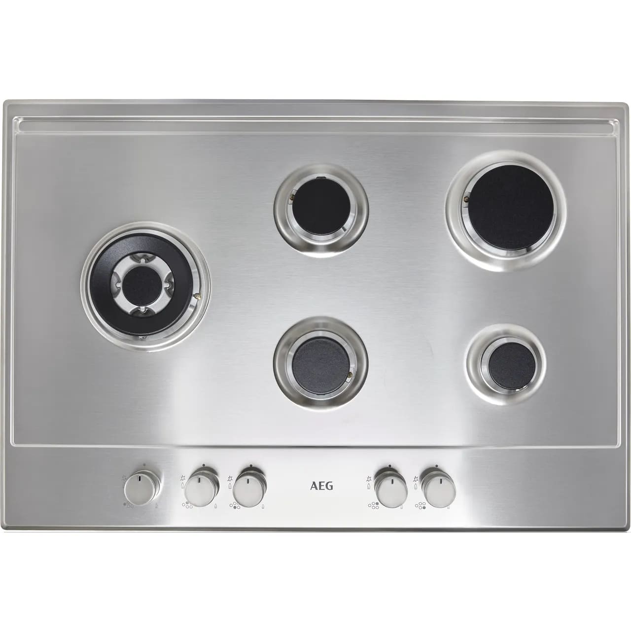 74cm AEG Gas Hob 5 Burner Stainless Steel - HGB75500SM - London Houseware - 6