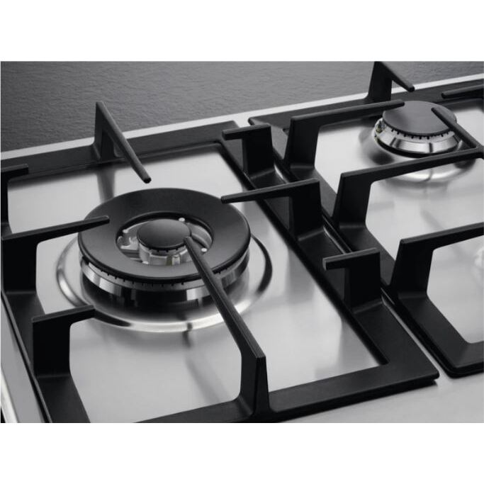 90cm AEG Gas Hob Slim Line Stainless Steel - HGB95522YM - Naamaste London Homewares - 2