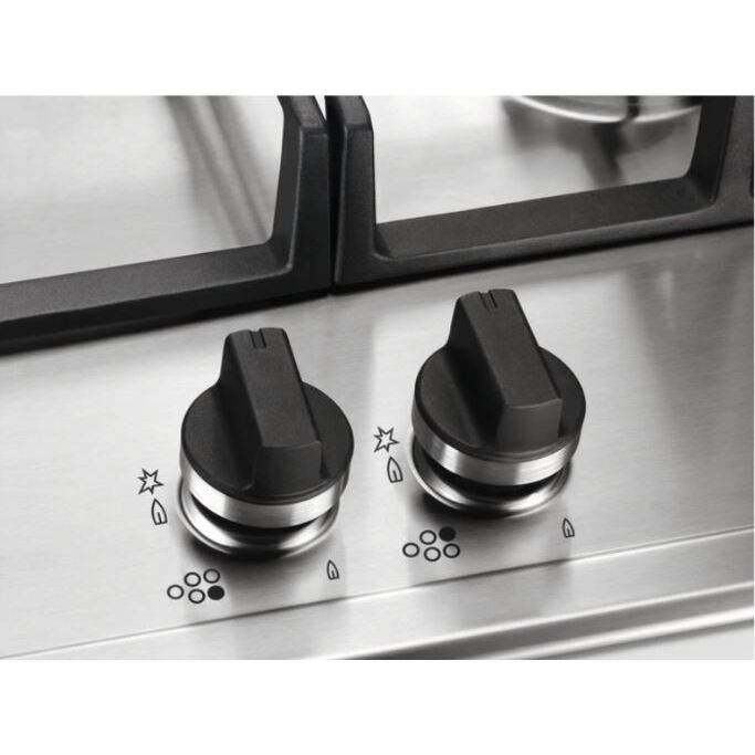 90cm AEG Gas Hob Slim Line Stainless Steel - HGB95522YM - Naamaste London Homewares - 7