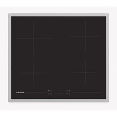 60cm 4 Zone Electric Ceramic Hob, Stainless Steel Trim - Hoover HH64FC - Naamaste London Homewares - 1